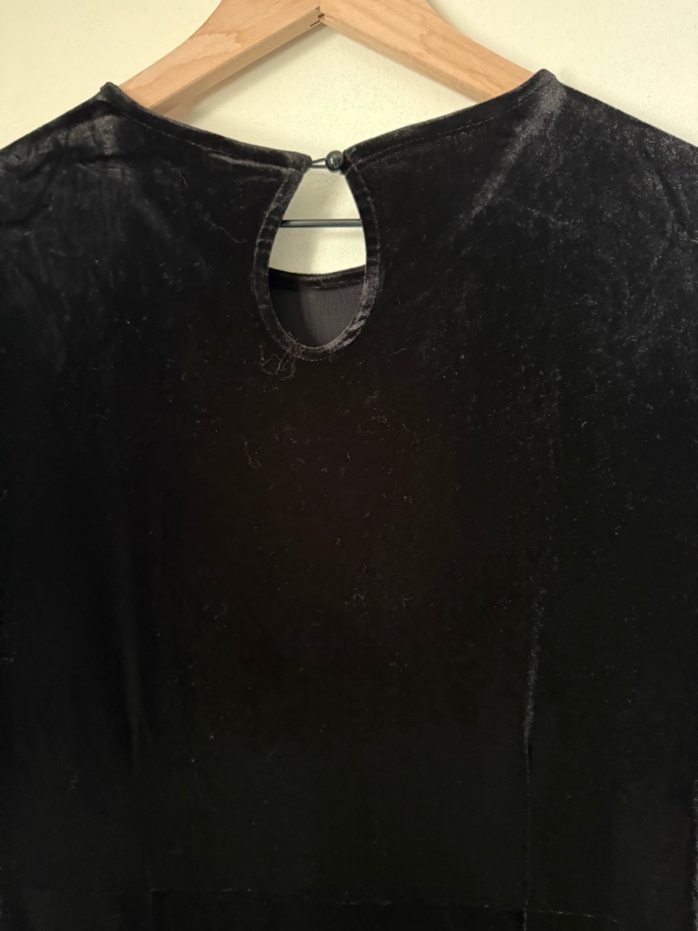 Disturbia Antivenom Black Velvet Long-Sleeve Gown with Thigh Slit - Picture 7 of 10